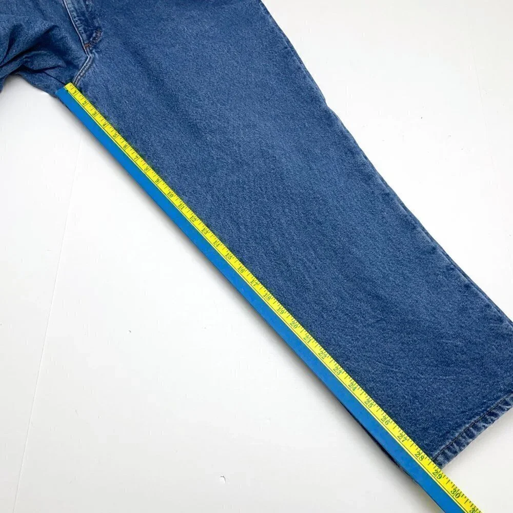 L.L. Bean Men's Flannel Lined Jeans Classic Fit Straight Leg size 40 x 29